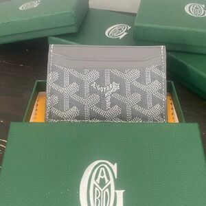 Goyard Gray Card Holder